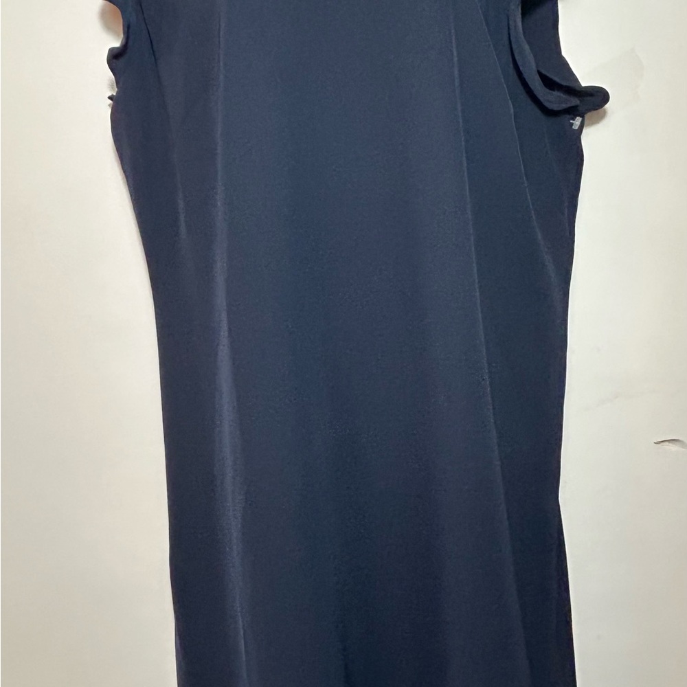 LOFT Navy Midi Dress